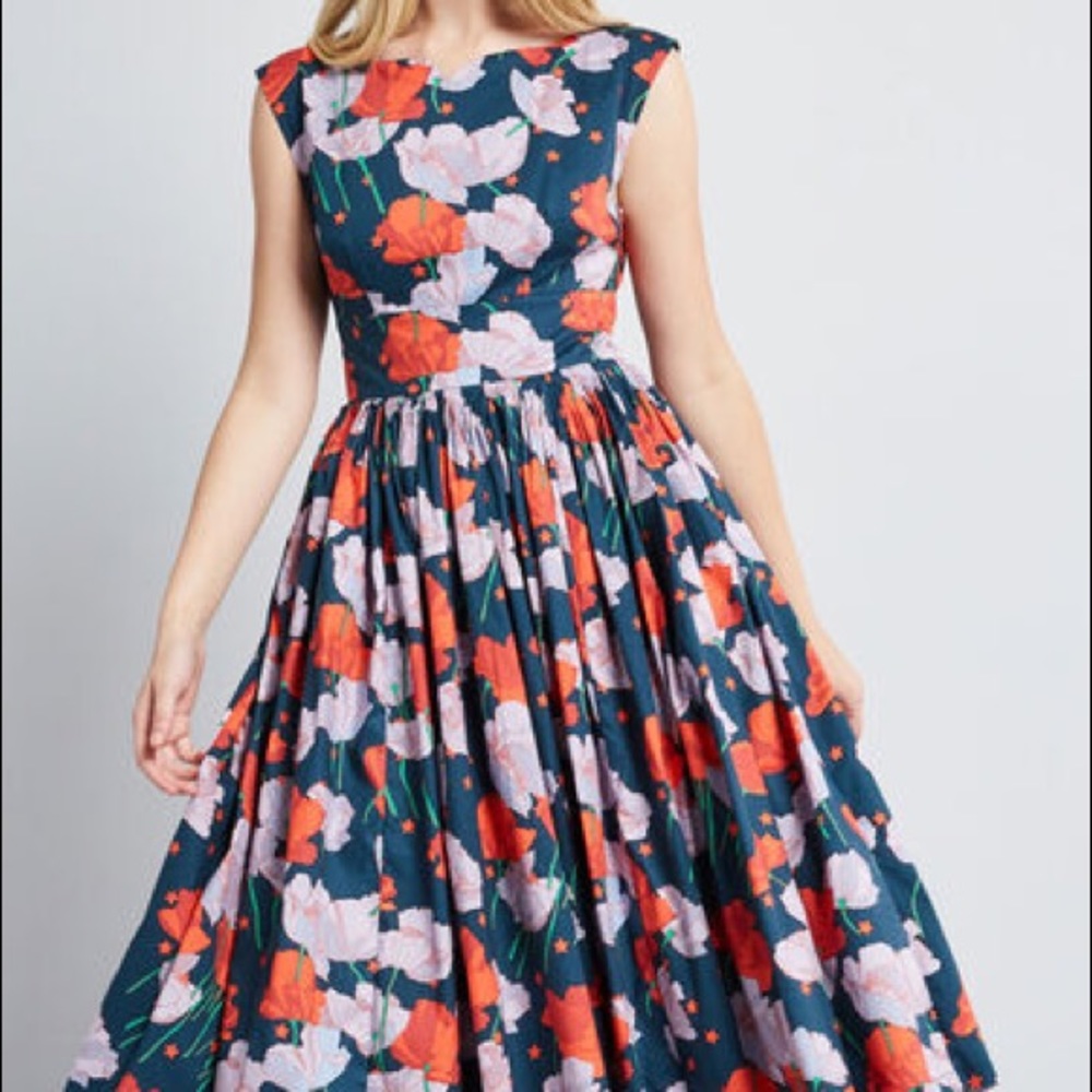 ModCloth Fabulous Fit and Flare Dress